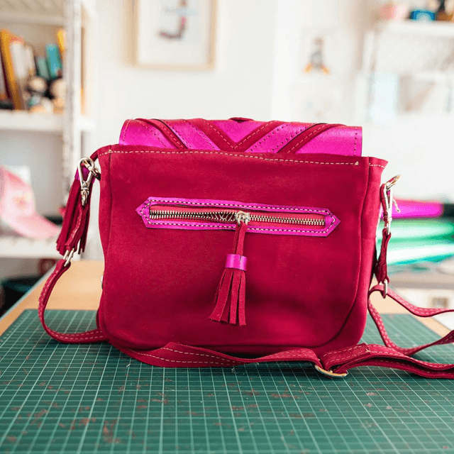 Bolso Drawer - Rosa Metálico