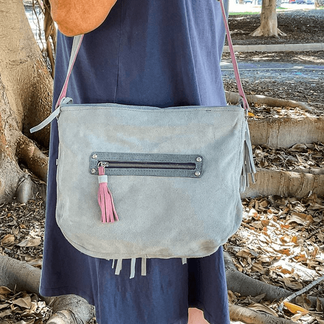 Bolso Bordad con flecos